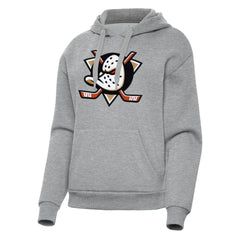 Anaheim Ducks Antigua Women's Victory Pullover Hoodie - Heather Gray | NHL online
