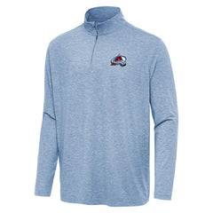 Colorado Avalanche Antigua Hunk Quarter-Zip Top - Heather Aqua | NHL Clearance