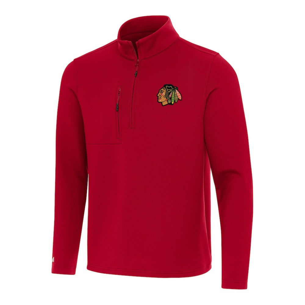 Chicago Blackhawks Antigua Insider Quarter-Zip Top - Red | NHL online