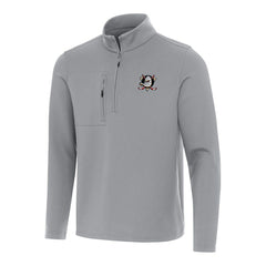 Anaheim Ducks Antigua Insider Quarter-Zip Top - Gray | NHL on sale