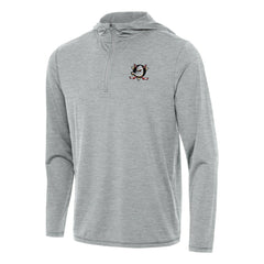 Anaheim Ducks Antigua Tidy Quarter-Zip Hoodie - Heather Gray | NHL Lifestyle
