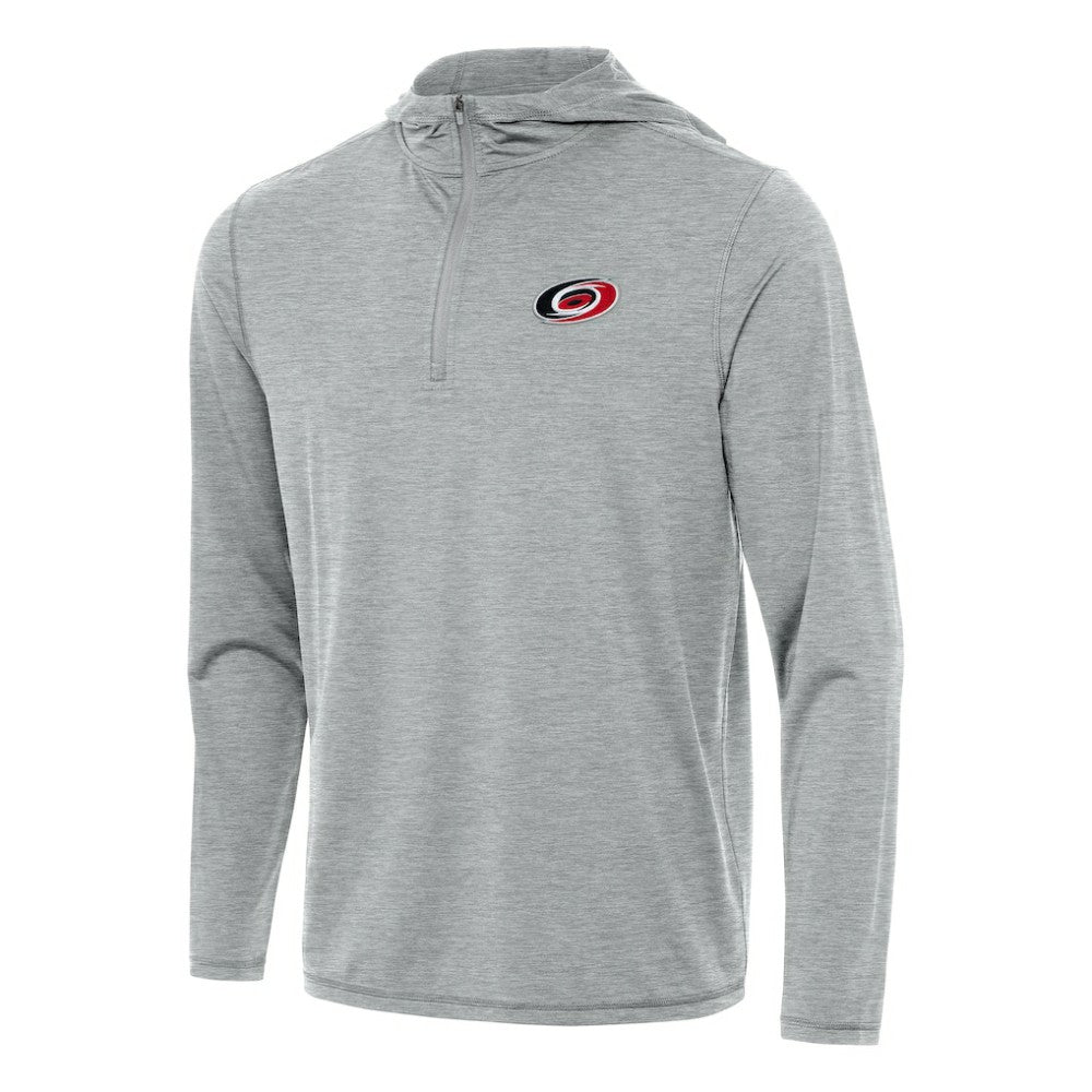 Carolina Hurricanes Antigua Tidy Quarter-Zip Hoodie - Heather Gray | NHL online