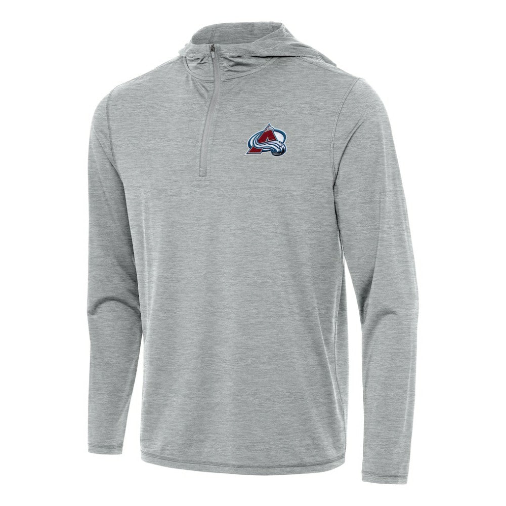 Colorado Avalanche Antigua Tidy Quarter-Zip Hoodie - Heather Gray | NHL near me