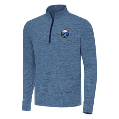 Buffalo Sabres Antigua Cause Quarter-Zip Top - Heather Navy | NHL Lifestyle