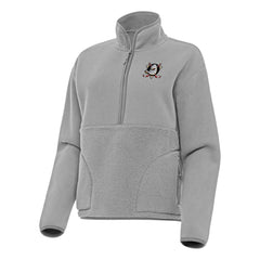 Anaheim Ducks Antigua Women's Figure Half-Zip Pullover Sweatshirt - Gray | NHL sale