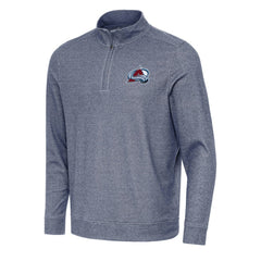 Colorado Avalanche Antigua Subtle Quarter-Zip Sweatshirt - Heather Navy | NHL near me