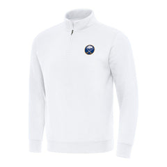 Buffalo Sabres Antigua Victory Quarter-Zip Mock Sweatshirt - White | NHL near me