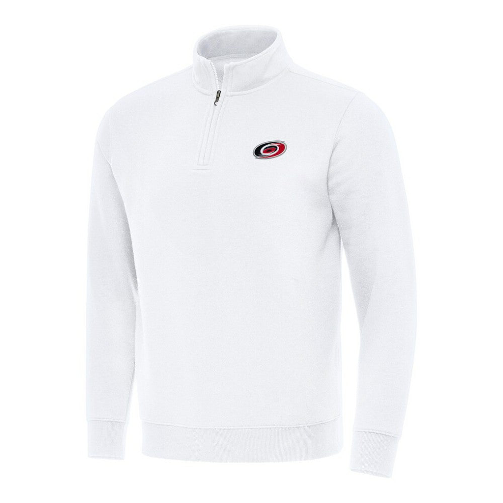 Carolina Hurricanes Antigua Victory Quarter-Zip Mock Sweatshirt - White | NHL near me