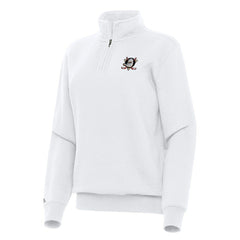 Anaheim Ducks Antigua Women's Victory Quarter-Zip Sweatshirt - White | NHL online