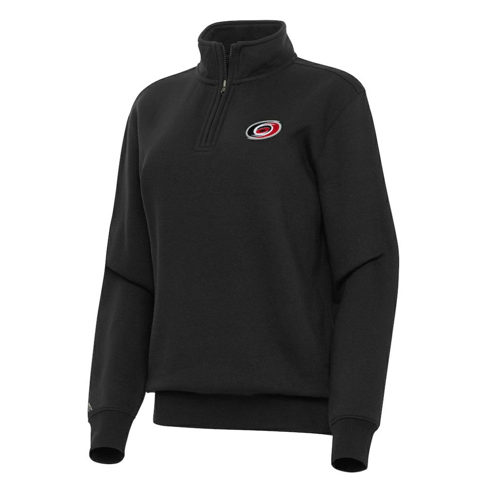 Carolina Hurricanes Antigua Women's Victory Quarter-Zip Sweatshirt - Black | NHL on sale