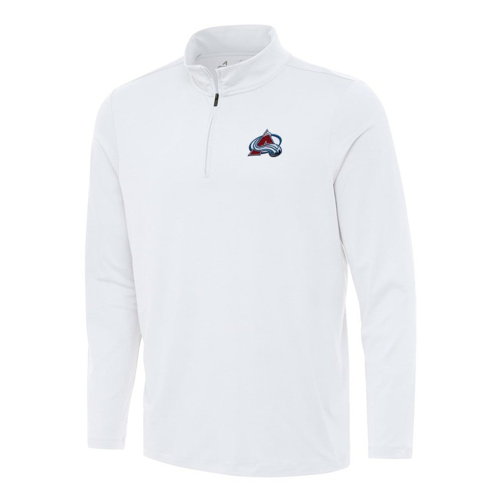 Colorado Avalanche Antigua Reprocess Quarter-Zip Top - White | NHL sale