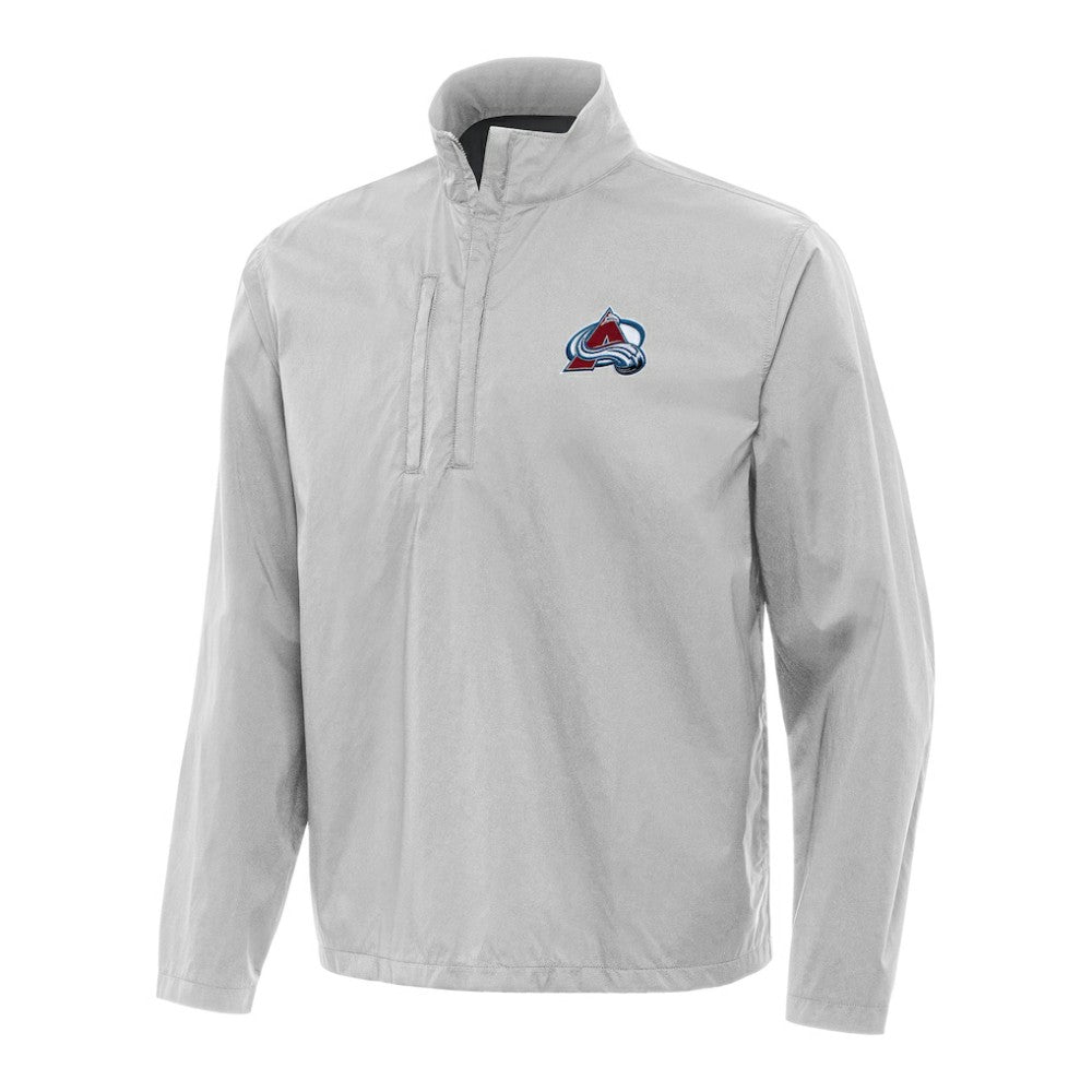 Colorado Avalanche Antigua Brisk Quarter-Zip Windbreaker - Heather Gray | NHL discount