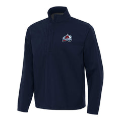 Colorado Avalanche Antigua Brisk Quarter-Zip Windbreaker - Navy | NHL Clearance
