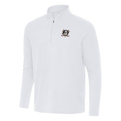 Anaheim Ducks Antigua Intent Quarter-Zip Top - White | NHL on sale