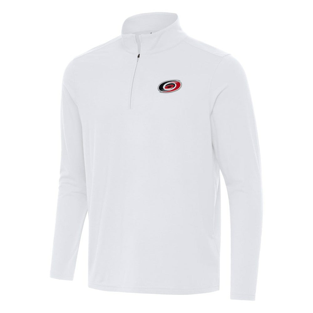 Carolina Hurricanes Antigua Intent Quarter-Zip Top - White | NHL Clearance