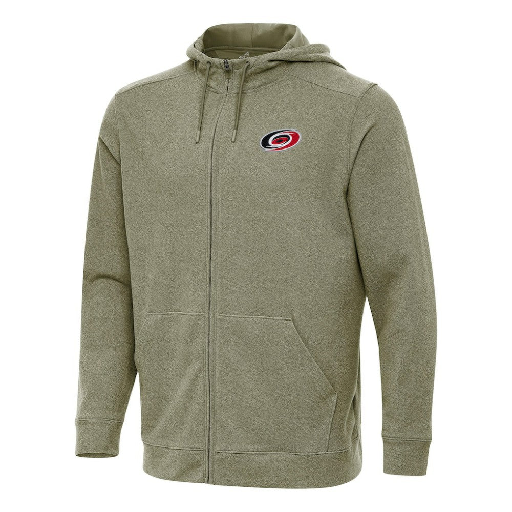 Carolina Hurricanes Antigua Effortless Full-Zip Hoodie Jacket - Olive | NHL near me