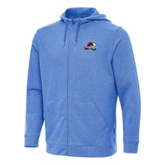 Colorado Avalanche Antigua Effortless Full-Zip Hoodie Jacket - Heather Royal | NHL online