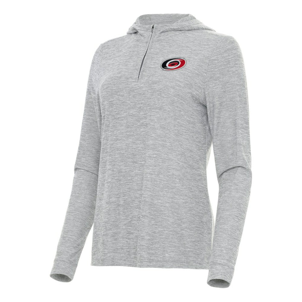 Carolina Hurricanes Antigua Women's Daybreak Quarter-Zip Hoodie - Heather Gray | NHL on sale
