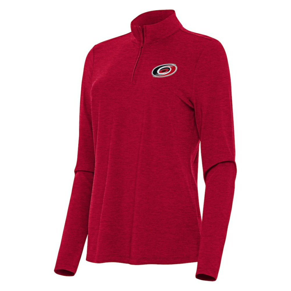 Carolina Hurricanes Antigua Women's Bright Quarter-Zip Top - Heather Red | NHL online