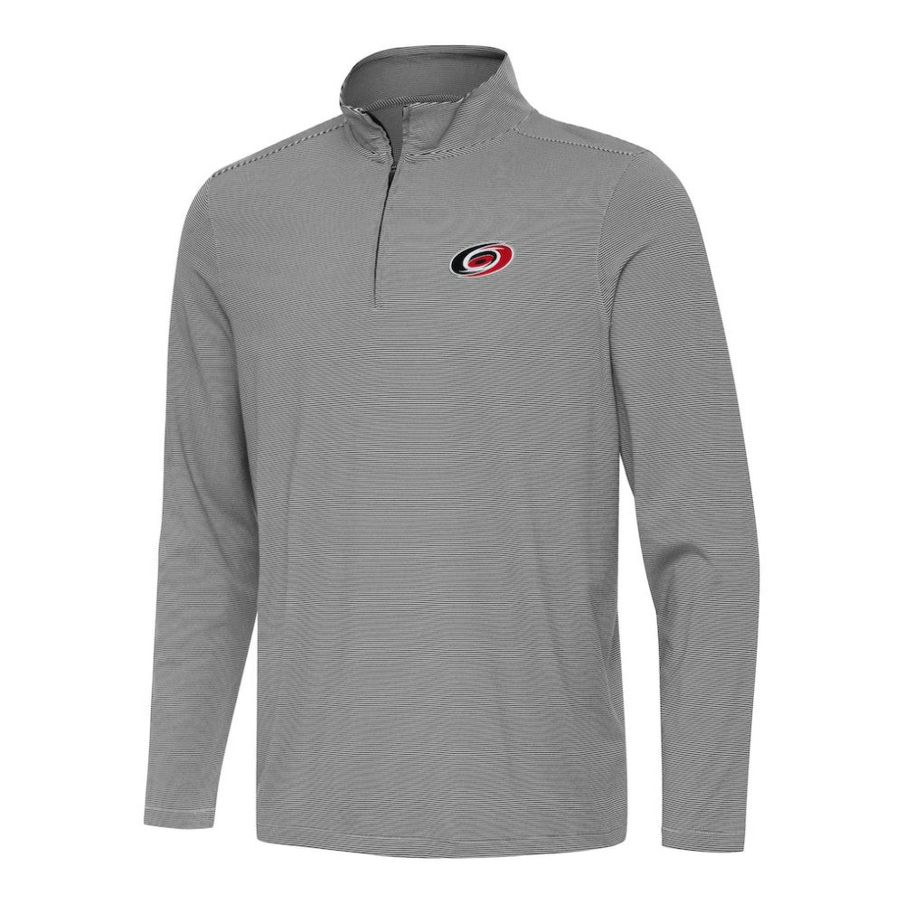 Carolina Hurricanes Antigua Twine Quarter-Zip Top - Black | NHL on sale
