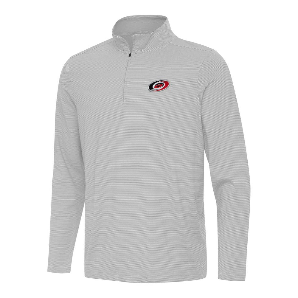Carolina Hurricanes Antigua Twine Quarter-Zip Top - Gray | NHL Clearance