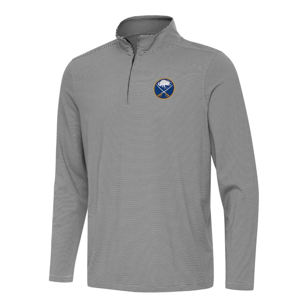 Buffalo Sabres Antigua Twine Quarter-Zip Top - Black | NHL sale