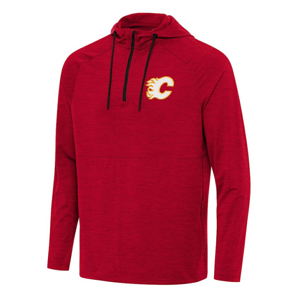 Calgary Flames Antigua Spikes Quarter-Zip Hoodie - Heather Red | NHL sale