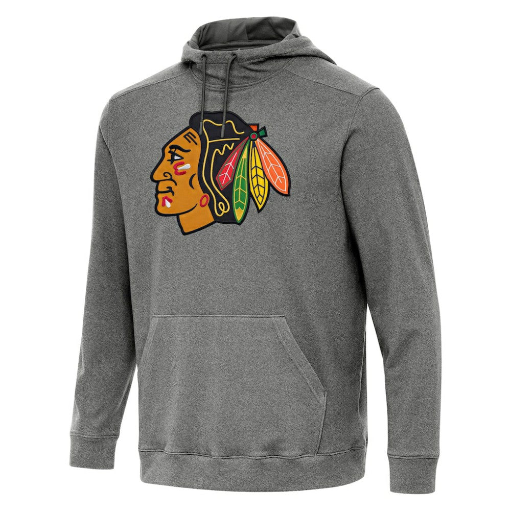 Chicago Blackhawks Antigua Cloud Pullover Hoodie - Heather Black | NHL sale