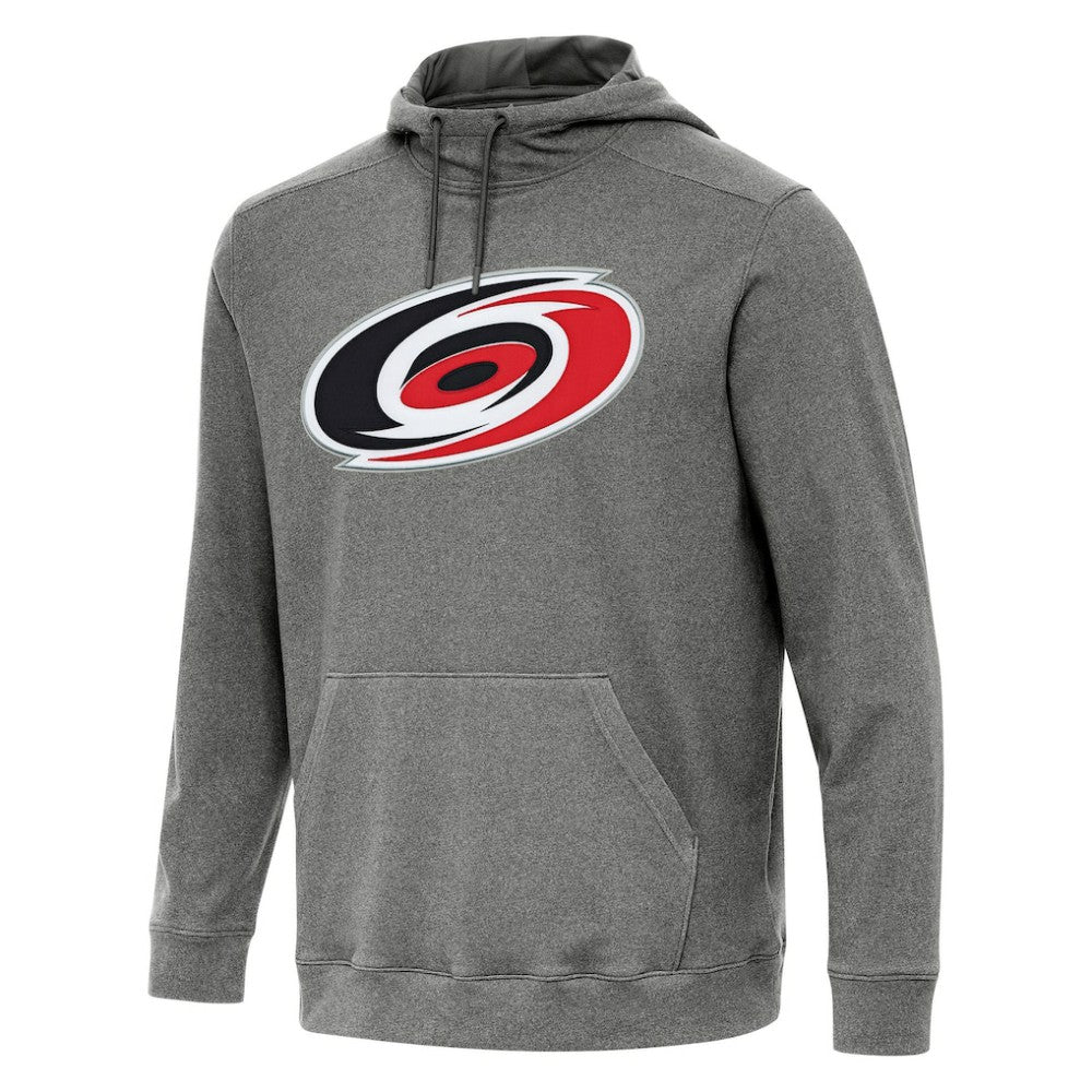 Carolina Hurricanes Antigua Cloud Pullover Hoodie - Heather Black | NHL Lifestyle