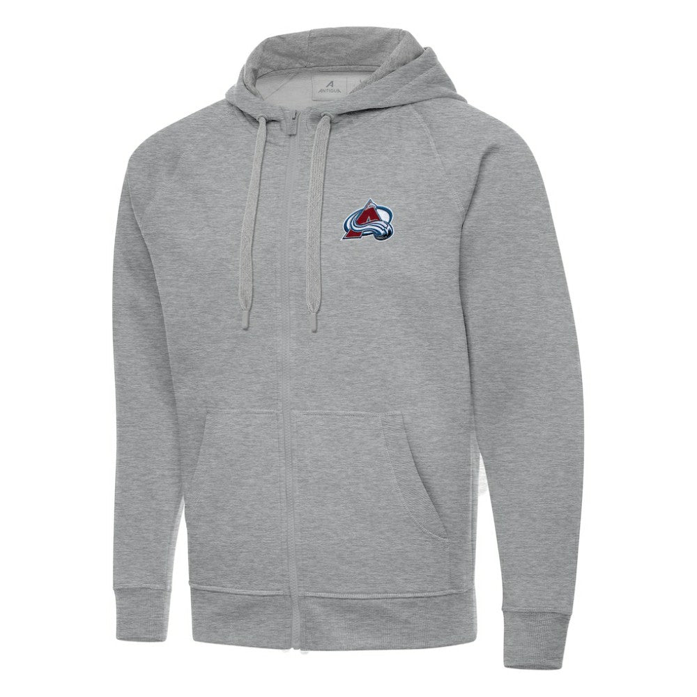 Colorado Avalanche Antigua Big & Tall Victory Full-Zip Hoodie - Heather Gray | NHL near me