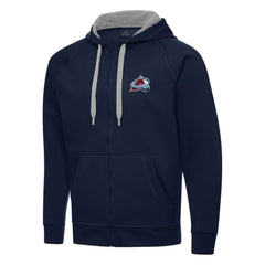 Colorado Avalanche Antigua Big & Tall Victory Full-Zip Hoodie - Navy | NHL Lifestyle
