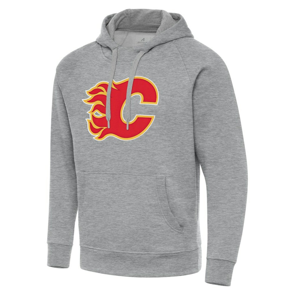 Calgary Flames Antigua Big & Tall Victory Pullover Hoodie - Heather Gray | NHL on sale