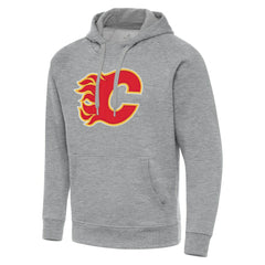 Calgary Flames Antigua Big & Tall Victory Pullover Hoodie - Heather Gray | NHL on sale