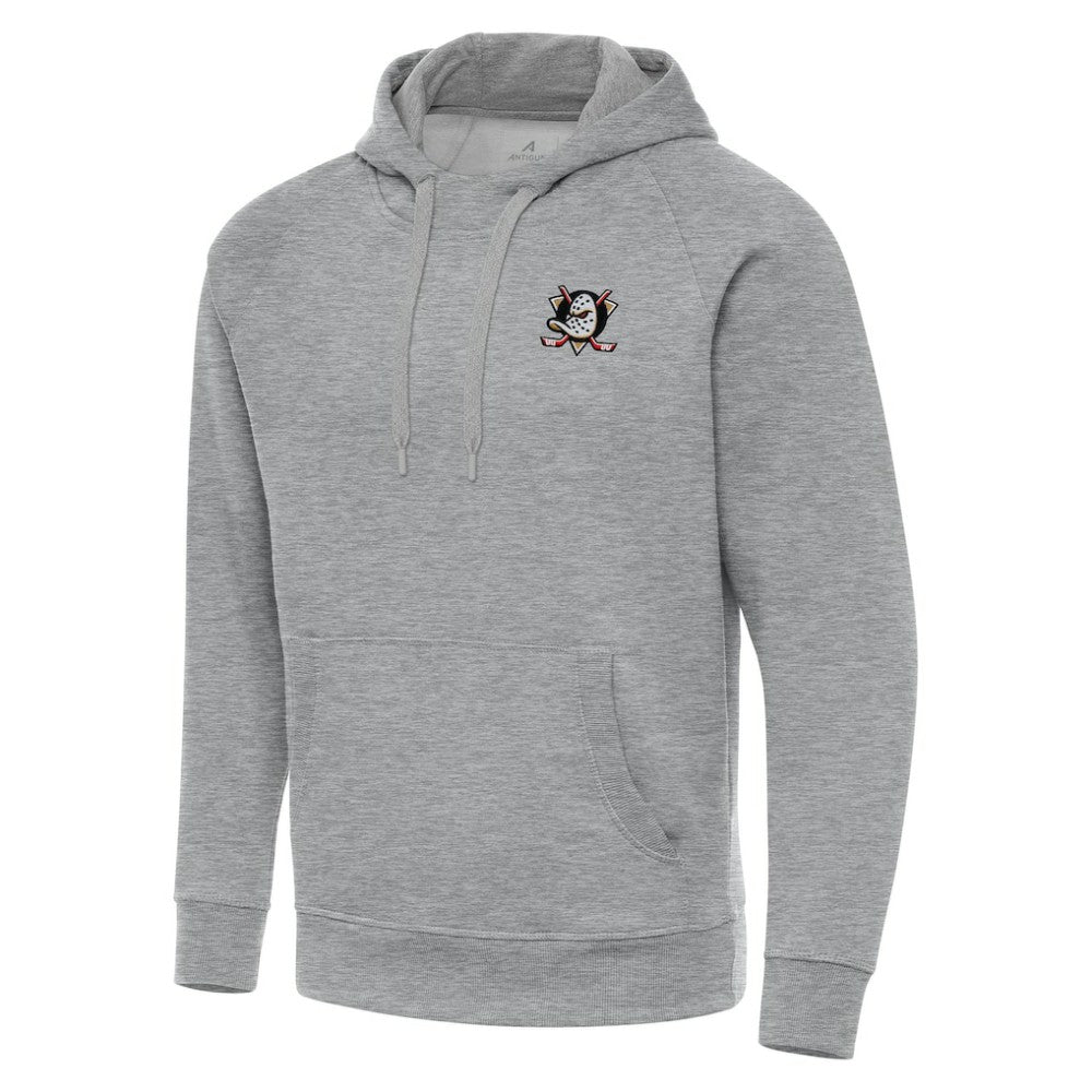 Anaheim Ducks Antigua Big & Tall Victory Pullover Hoodie - Heather Gray | NHL Lifestyle