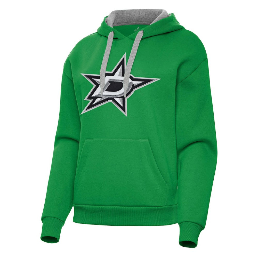Dallas Stars Antigua Women's Victory Pullover Hoodie - Kelly Green | NHL Lifestyle