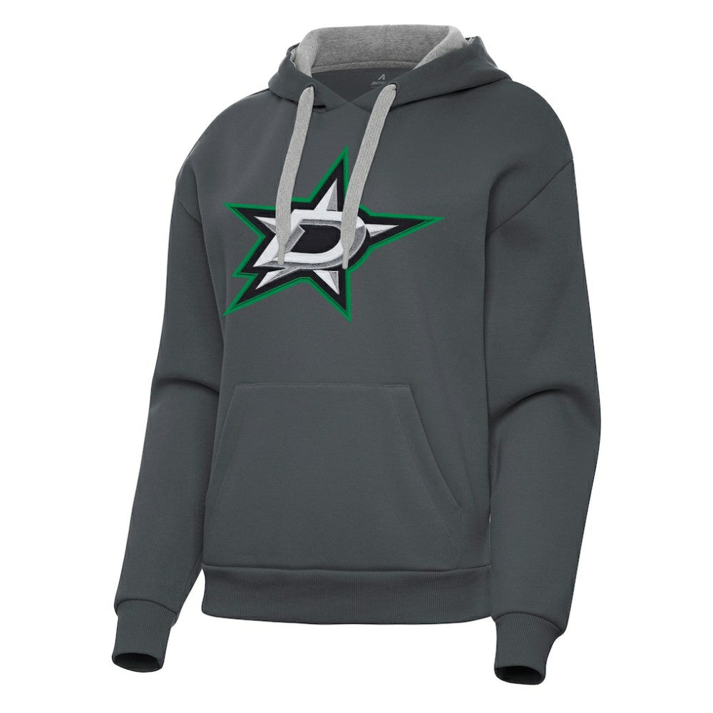 Dallas Stars Antigua Women's Victory Pullover Hoodie - Charcoal | NHL online