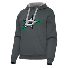 Dallas Stars Antigua Women's Victory Pullover Hoodie - Charcoal | NHL online