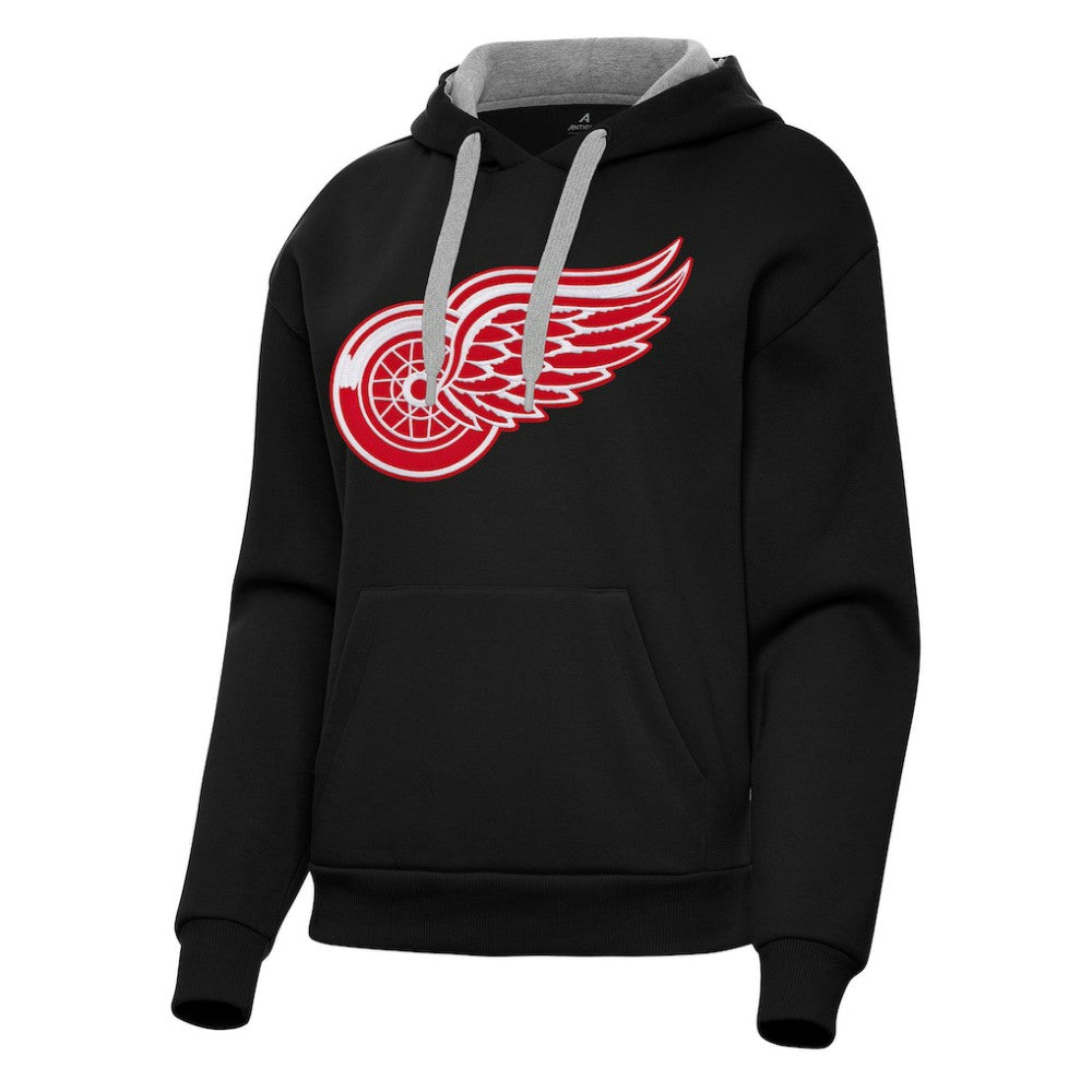 Detroit Red Wings Antigua Women's Victory Pullover Hoodie - Black | NHL online