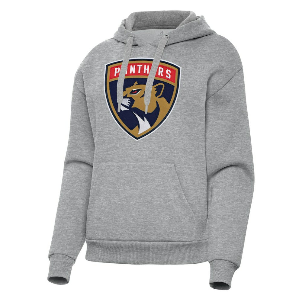Florida Panthers Antigua Women's Victory Pullover Hoodie - Heather Gray | NHL on sale