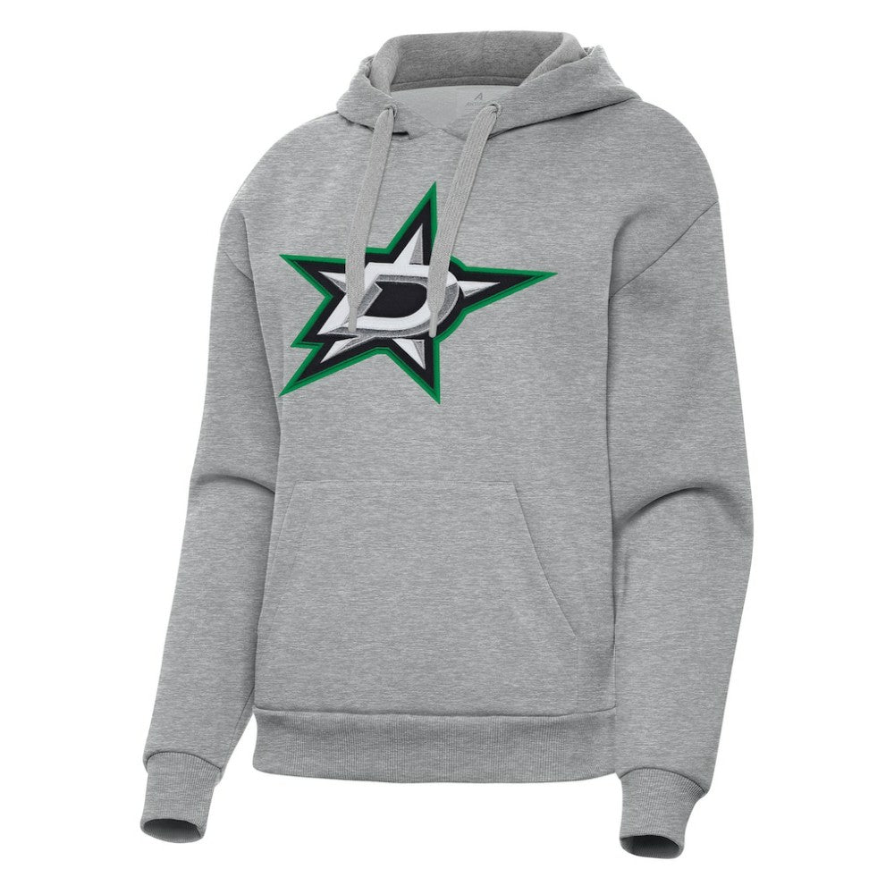 Dallas Stars Antigua Women's Victory Pullover Hoodie - Heather Gray | NHL on sale