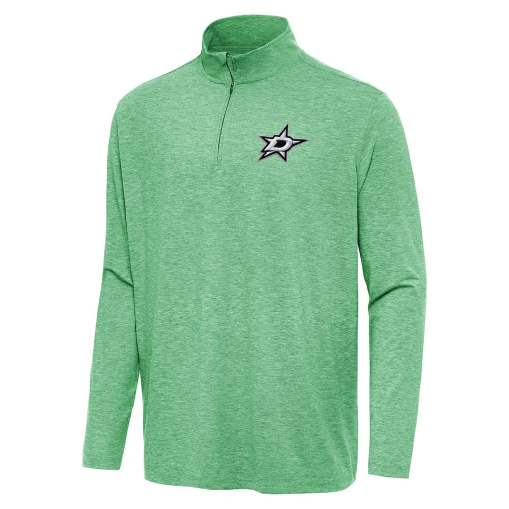 Dallas Stars Antigua Hunk Quarter-Zip Top - Heather Kelly Green | NHL online