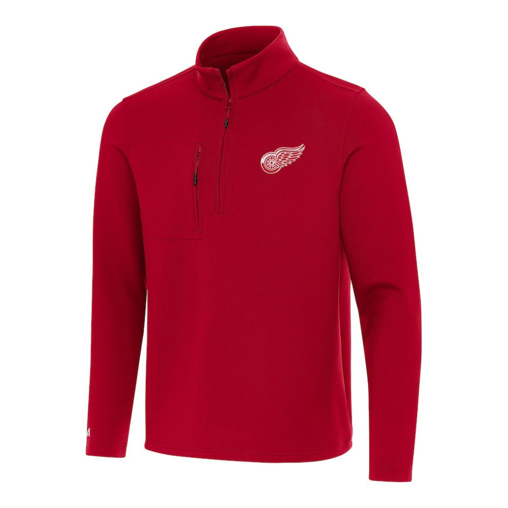 Detroit Red Wings Antigua Insider Quarter-Zip Top - Red | NHL Clearance