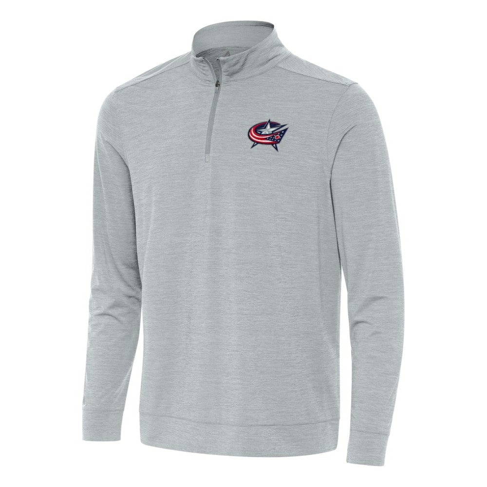 Columbus Blue Jackets Antigua Bright Quarter-Zip Top - Heather Gray | NHL sale