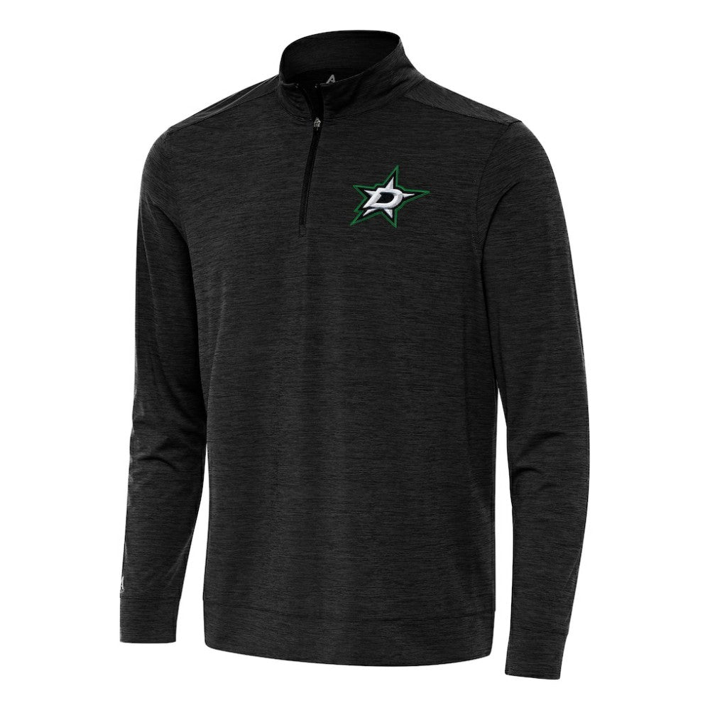 Dallas Stars Antigua Bright Quarter-Zip Top - Heather Black | NHL sale