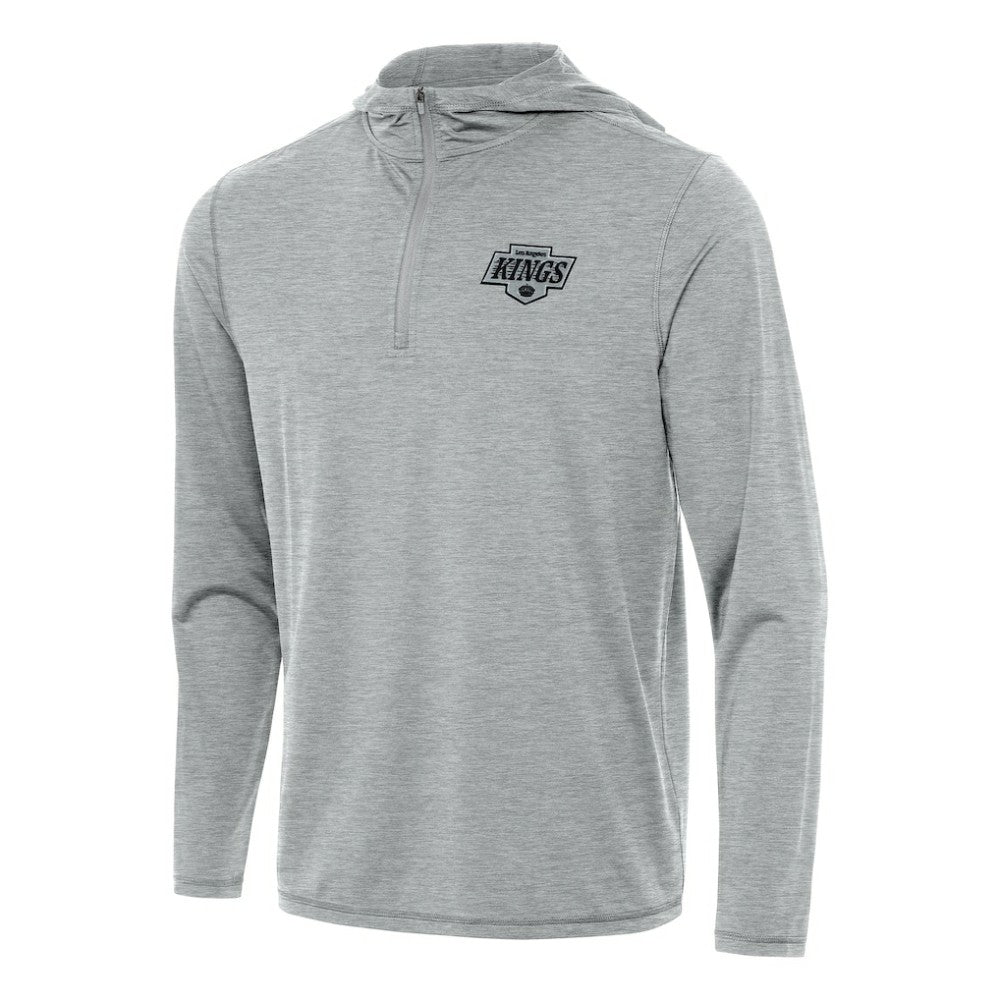Los Angeles Kings Antigua Tidy Quarter-Zip Hoodie - Heather Gray | NHL online