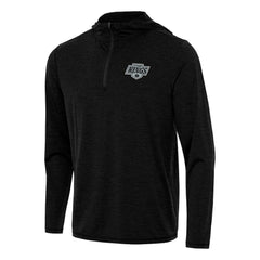 Los Angeles Kings Antigua Tidy Quarter-Zip Hoodie - Heather Black | NHL Lifestyle