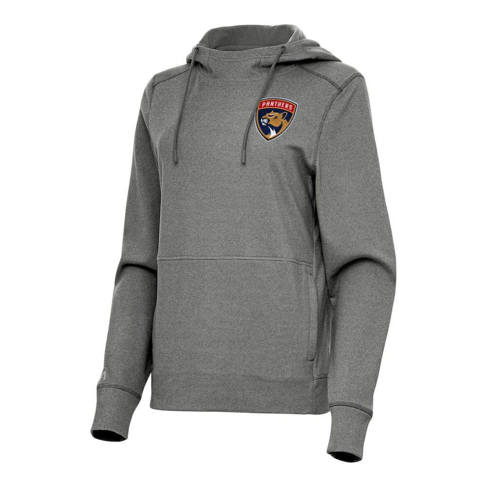 Florida Panthers Antigua Women's Justice Pullover Hoodie - Heather Black | NHL Clearance