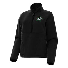 Dallas Stars Antigua Women's Figure Half-Zip Pullover Sweatshirt - Black | NHL on sale