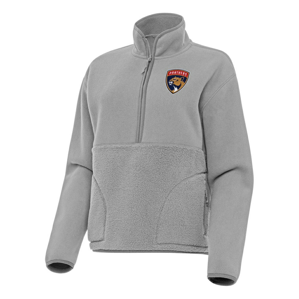 Florida Panthers Antigua Women's Figure Half-Zip Pullover Sweatshirt - Gray | NHL online