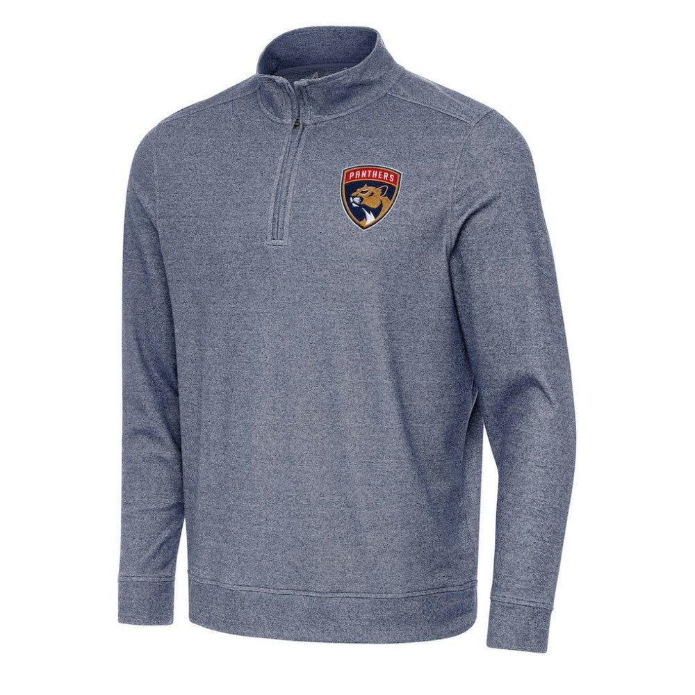Florida Panthers Antigua Subtle Quarter-Zip Sweatshirt - Heather Navy | NHL near me